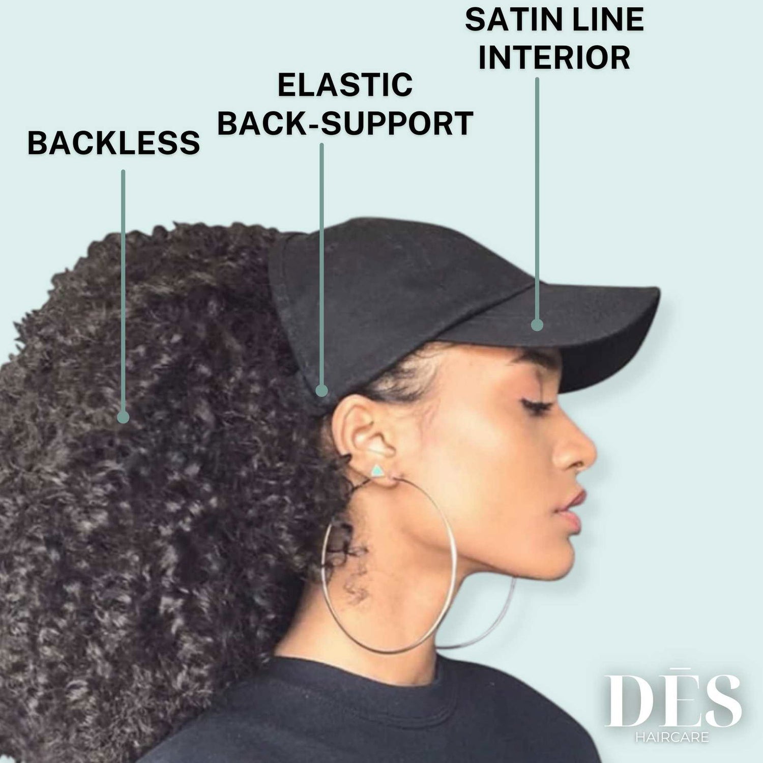 Satin Lined Curl Cap - DES Hair Care