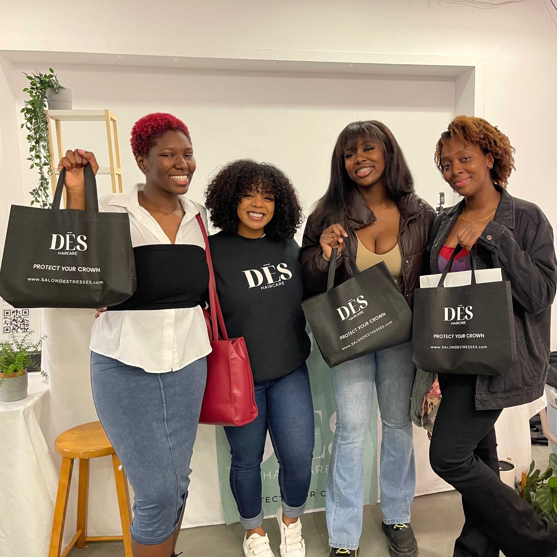 Happy client with defined curls at Destini Curl Spa in Vancouver